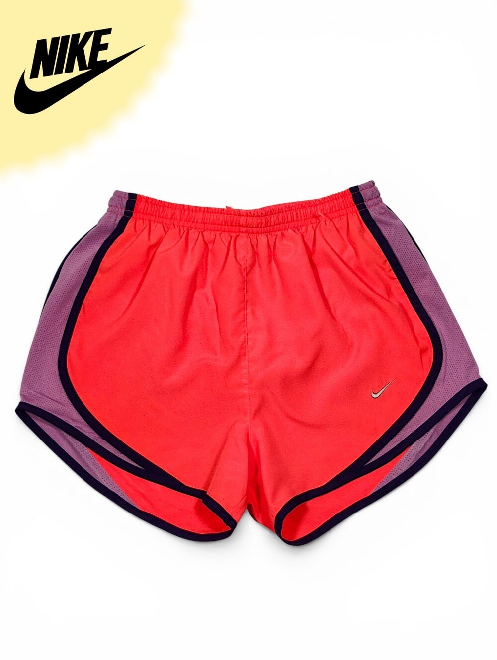 Nike Women's Dri-FIT Mid-Rise 3" Hot Pink/Purple Brief-Lined Shorts Size XS